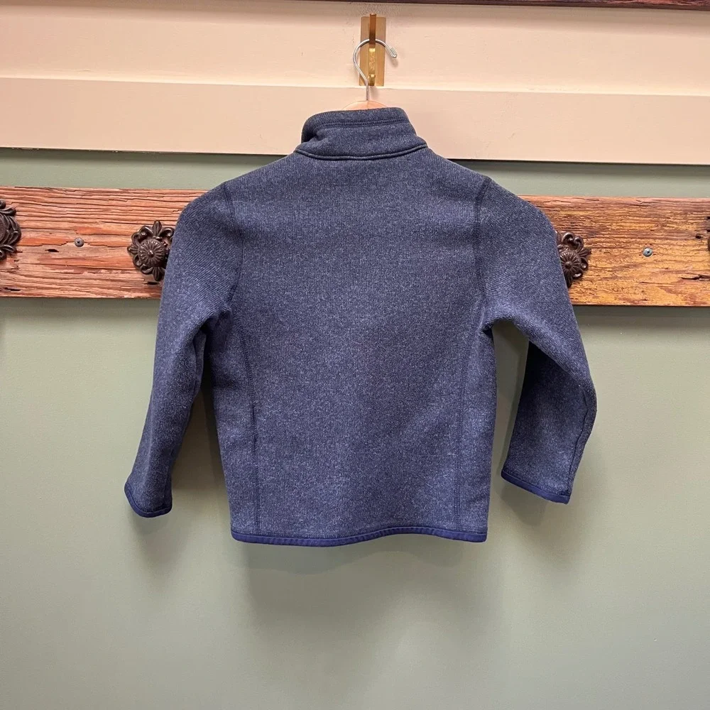 Patagonia Kids Better Sweater 1/4 Zip Fleece Pullover Navy Blue XS 5-6 65705 - Picture 6 of 8